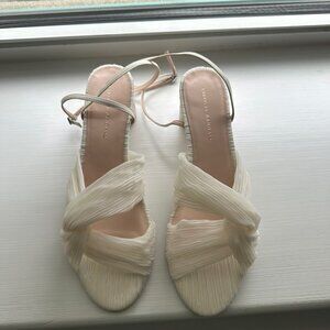 Loeffler Randall Raegan Pearl Pleated Twist Heel, Size 10.5